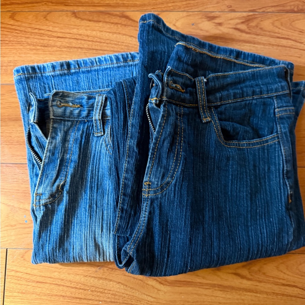 Brandy Melville two-pair flared denim jeans
